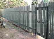 Забор из дерева под ключ - купить деревянный забор по низкой цене за метр №6