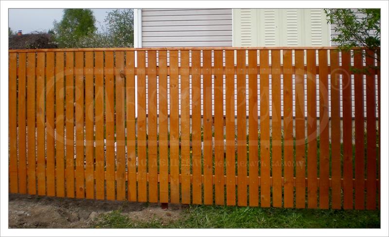 Забор из дерева под ключ - купить деревянный забор по низкой цене за метр