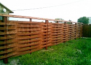 Забор из дерева под ключ - купить деревянный забор по низкой цене за метр №7