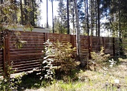 Забор из дерева под ключ - купить деревянный забор по низкой цене за метр №9