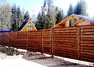 Забор из дерева под ключ - купить деревянный забор по низкой цене за метр №10