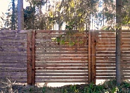 Забор из дерева под ключ - купить деревянный забор по низкой цене за метр №11