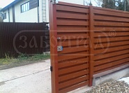 Забор из дерева под ключ - купить деревянный забор по низкой цене за метр №12