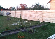 Забор из дерева под ключ - купить деревянный забор по низкой цене за метр №14