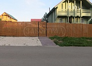 Забор из дерева под ключ - купить деревянный забор по низкой цене за метр №15