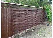 Забор из дерева под ключ - купить деревянный забор по низкой цене за метр №17