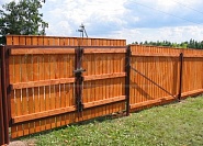 Забор из дерева под ключ - купить деревянный забор по низкой цене за метр №20