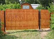 Забор из дерева под ключ - купить деревянный забор по низкой цене за метр №21