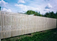 Забор из дерева под ключ - купить деревянный забор по низкой цене за метр №22