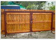 Забор из дерева под ключ - купить деревянный забор по низкой цене за метр №28