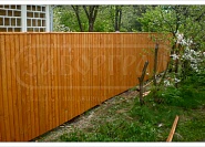 Забор из дерева под ключ - купить деревянный забор по низкой цене за метр №32