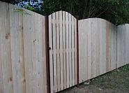 Забор из дерева под ключ - купить деревянный забор по низкой цене за метр №36