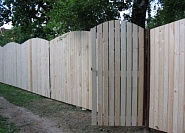 Забор из дерева под ключ - купить деревянный забор по низкой цене за метр №37