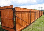 Забор из дерева под ключ - купить деревянный забор по низкой цене за метр №38